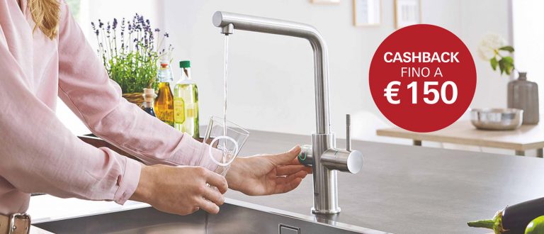 Promozione Grohe Blue – Cashback da €50 e €150.