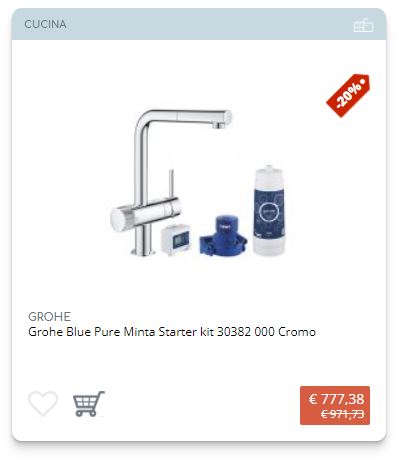 Grohe Blue Pure Minta starter kit 30382000 cromo